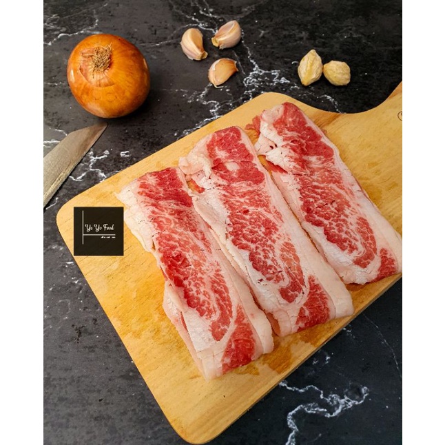 

US BEEF SLICE (LEMAK) KEMASAN 500GRAM -PROMO