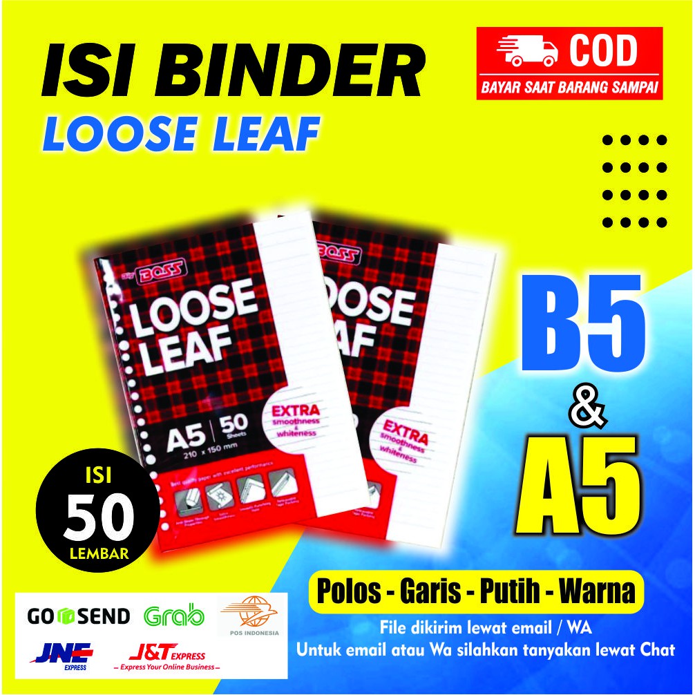 

ISI BINDER / LOOSE LEAF B5 & A5