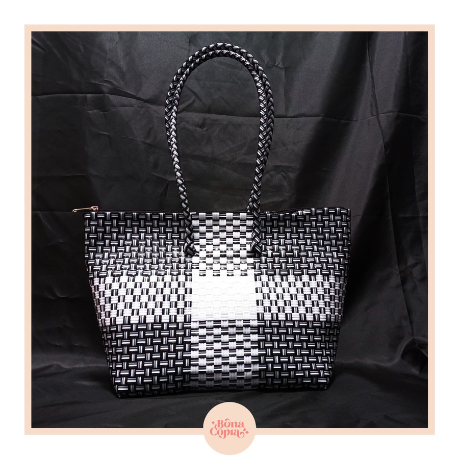 TAS ANYAMAN JALI JALI PREMIUM SIZE M (TALI PANJANG) -BONACOPIA