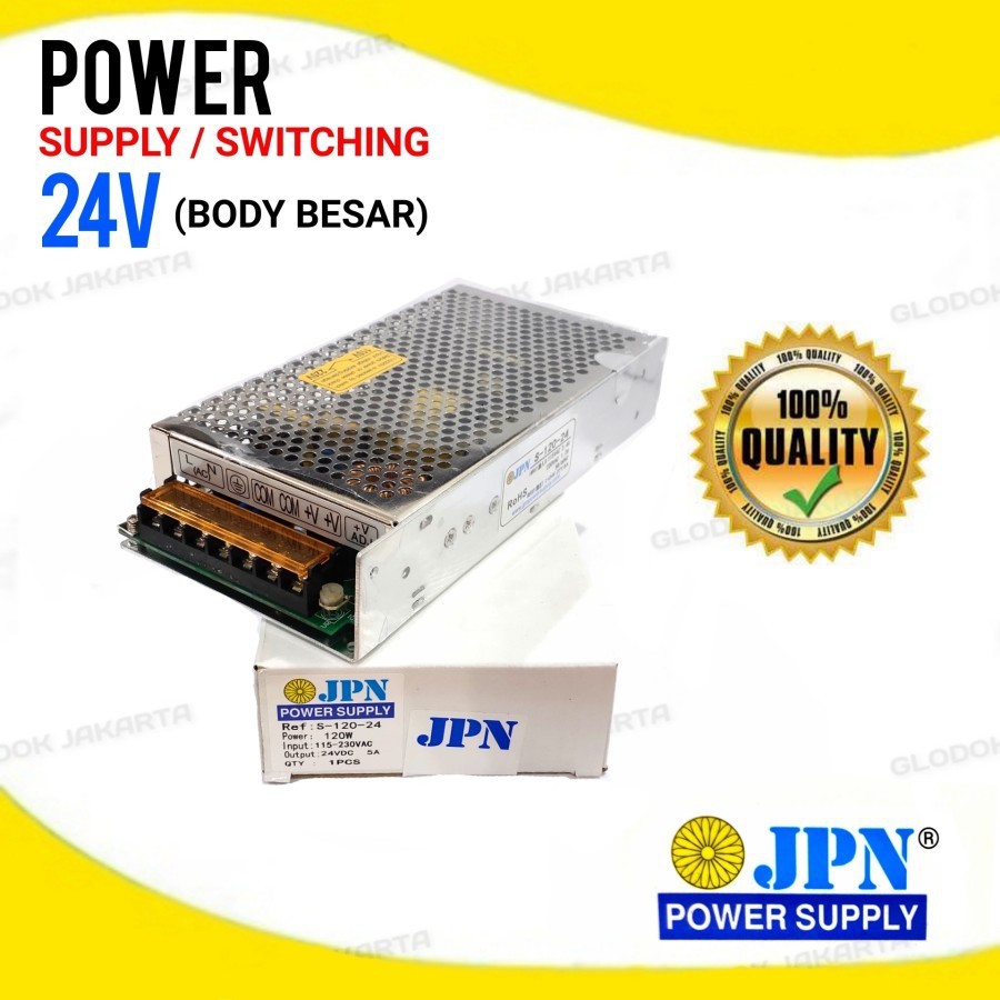 Adaptor Power Supply Switching 24V DC 15A 20A 25A CCTV LED Relay PLC