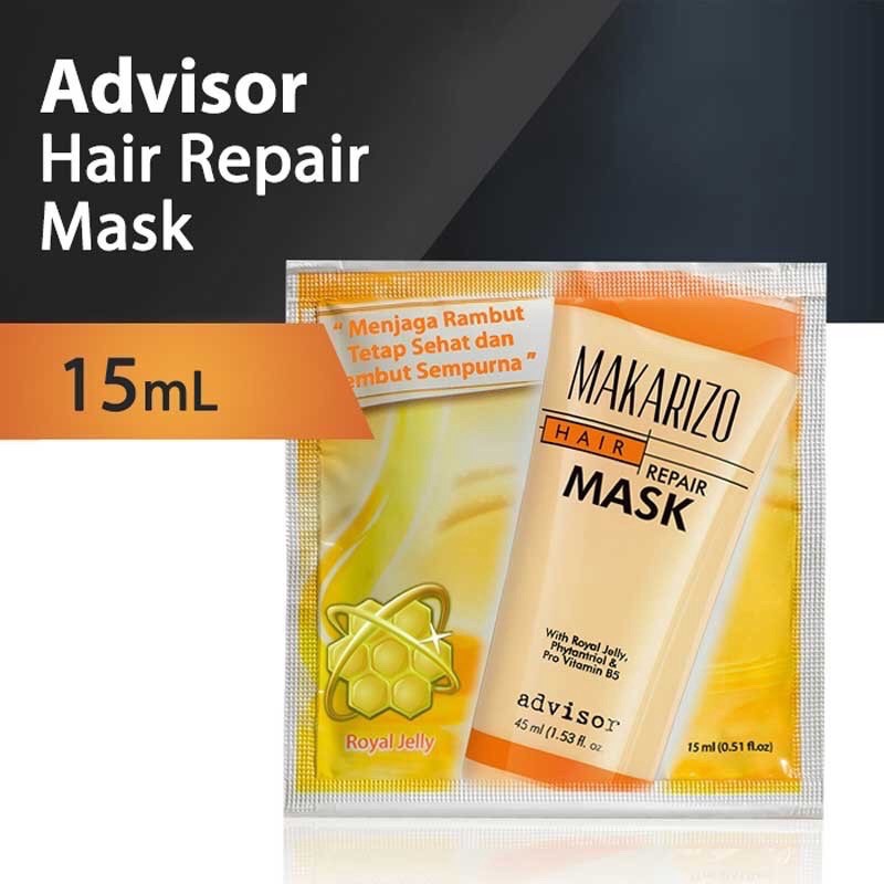 ✿ELYSABETHME✿ 【﻿ＭＡＫＡＲＩＺＯ】 makarizo hair mask rambut 15ml masker keratin menutrisi