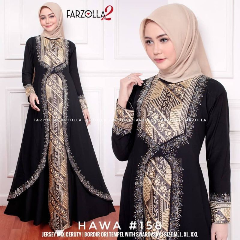 RINA BUSANA // ABAYA TURKEY // COD // GAMIS ABAYA TERBARU 2020 // SONGKET 01
