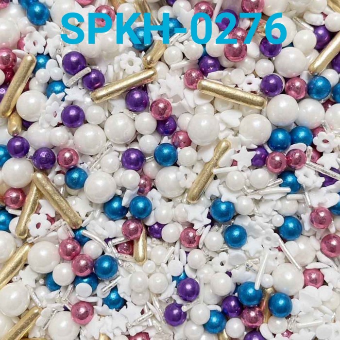 

SPKH-0276 SPRINKLES SPRINKLE SPRINGKEL 500GR MUTIARA PUTIH MIX UNGU GRATIS ONGKIR