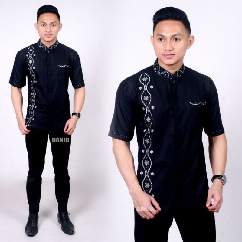 Baju Batik Pakaian Pria Lengan Pendek Model Terbaru