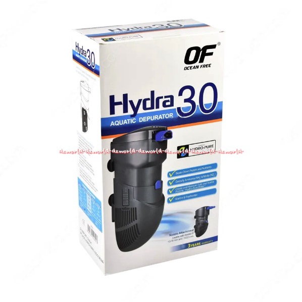 Ocean Free Hydra 30 Aquatic Depurator Alat Penjernih Air Akuarium Oceanfree Alat Filter Aquarium Tidak Berisik