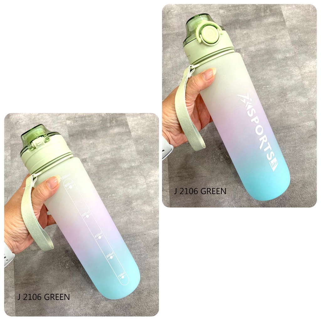 BOTOL MINUM GRADASI SPORT REMINDER BOTTLE IMPORT J 2106