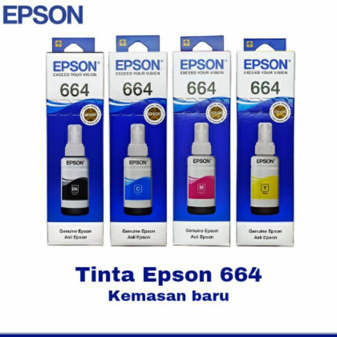 TINTA PRINTER EPSON 664 kemasan baru