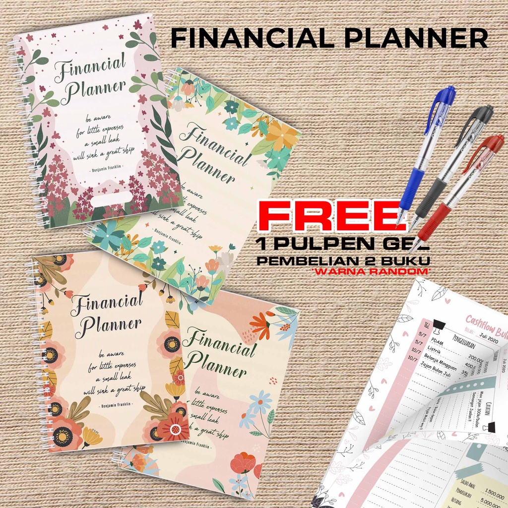 

Artomaringi Uang Planner / Financial Planner Beli 2 Buku Gratis Pen Gel Kode FP16