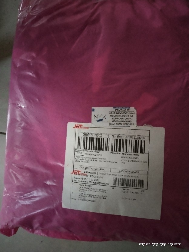 (ada Anak) Batik Couple Katun Primisima 2575 Gamis Gembul Prasasti