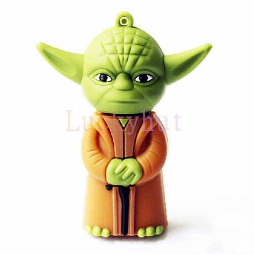 Flash Disk Usb 1 / 8 / 16 / 32 / 64 / 128gb Yoda Star Wars 2.0 Untuk Komputer PC