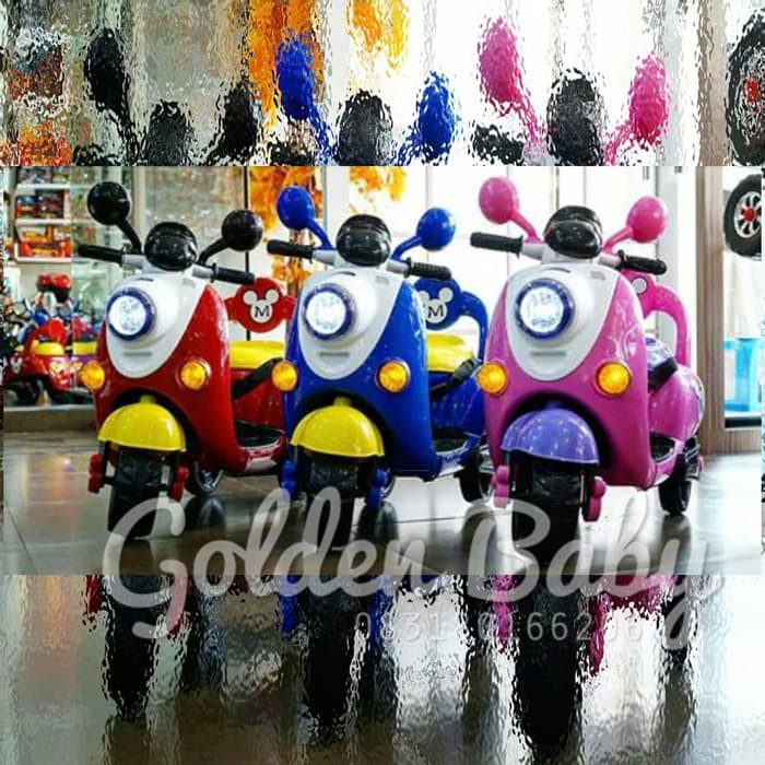 motor mickey mainan aki anak pliko Scoopy remote