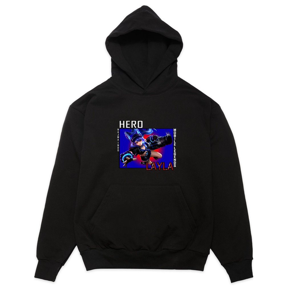 HOODIE ANIME LAYLA MOBILE LEGENDS MANGA CHOU STUN DYRROTH SILVANNA RUBY LESLEY GUSION PAQUITO BANEDE
