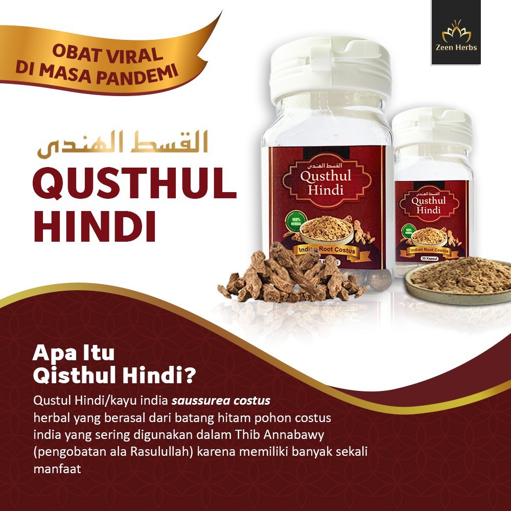 QUSTHUL HINDI KAPSUL - KAYU INDIA QIST ALHINDI ORIGINAL