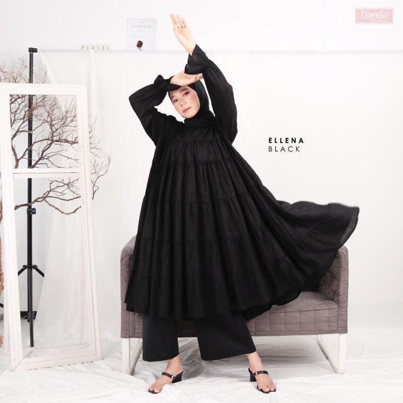 Dress Midi Katun. 7Ellena Long tunik