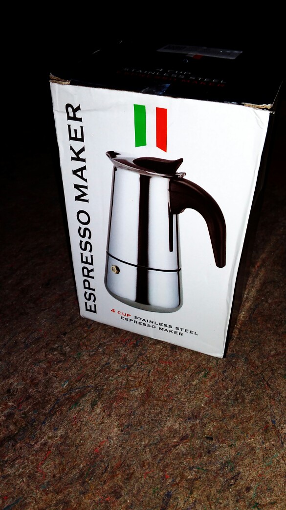 Onetwocups Espresso Coffee Maker Moka Pot Teko Stovetop Filter Stainless Steel - Silver