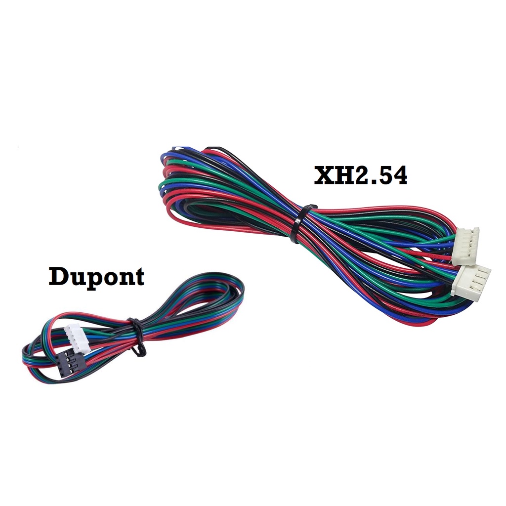 [HAEBOT] Kabel Stepper Nema 17 Motor Cable XH2.54 Dupont 4pin ke 6Pin 26AWG CNC 3D Printer Konektor Socket Bipolar 4 Kabel Terminal DIY Mesin Arduino A4988