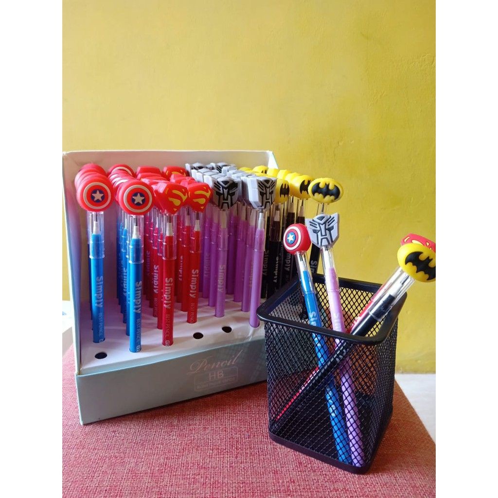 

PENSIL G217 HB SIMPLY KARAKTER CAPTAIN AMERIKA BATMAN SUPERMAN TELEMART