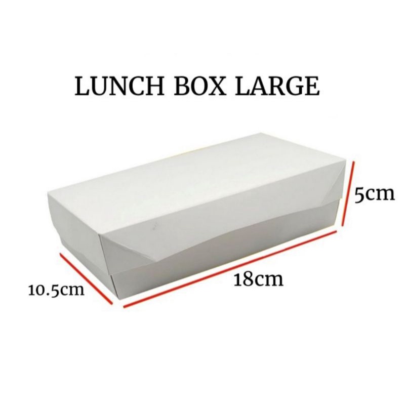 

Lunch Box Paper Large Size M & L Isi 100 Pcs