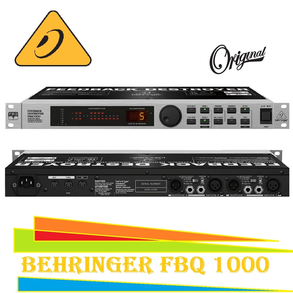 Behringer FBQ1000 FBQ-1000 FBQ 1000 Anti Feedback Destroyer Storing