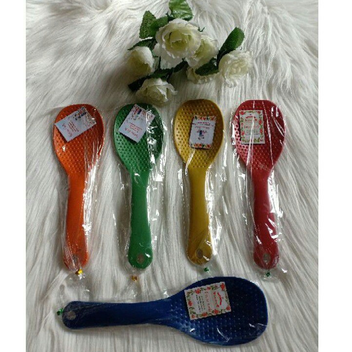 50pcs SOUVENIR CENTONG NASI MEJIKOM KEMASAN PLASTIK GRATIS KARTU UCAPAN TERIMA KASIH