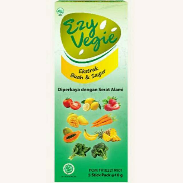 EzyVegie Ekstrak buah & sayuran 10gr 1 Box / Ezy Vegie Sachet 10gr