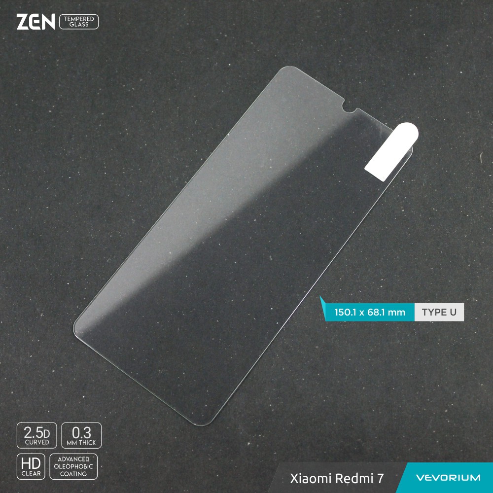 VEVORIUM ZEN 2.5D Clear Xiaomi Redmi 7 Redmi7 Tempered Glass