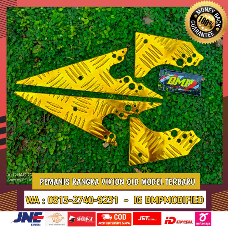 PEMANIS RANGKA VIXION OLD MODEL TERBARU GOLD COVER RANGKA VIXION OLD