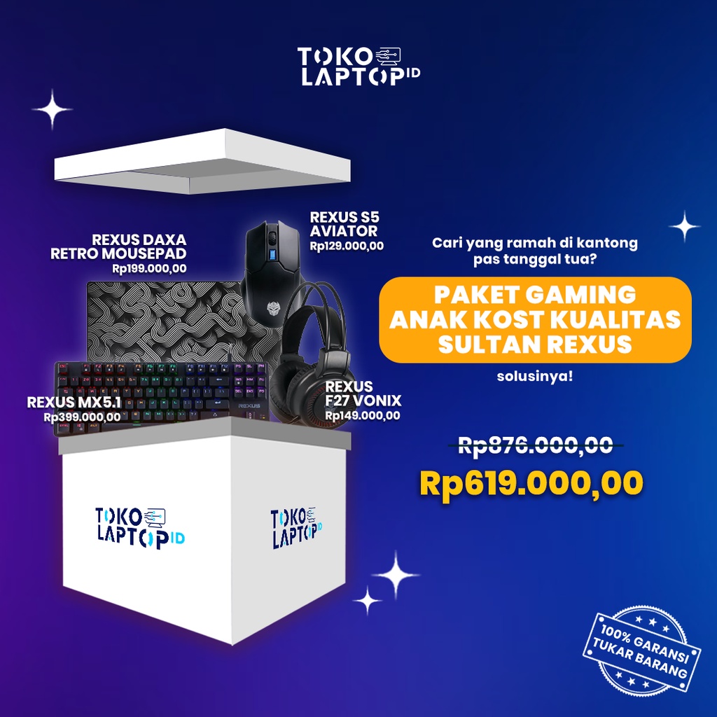 Paket Gaming Anak Kos Berkualitas Harga Bersahabat Rexus