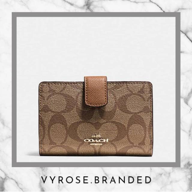 COACH SIGNATURE MEDIUM WALLET ORIGINAL DOMPET COACH