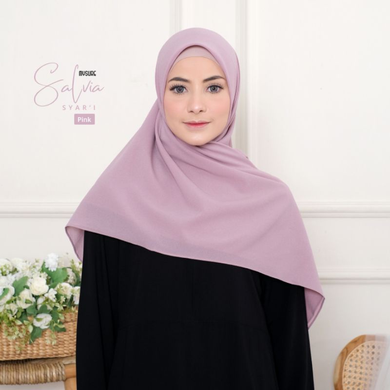 HIJAB SEGIEMPAT SYARI • 130 X 130 • SALVIA SQUARE MYSURE