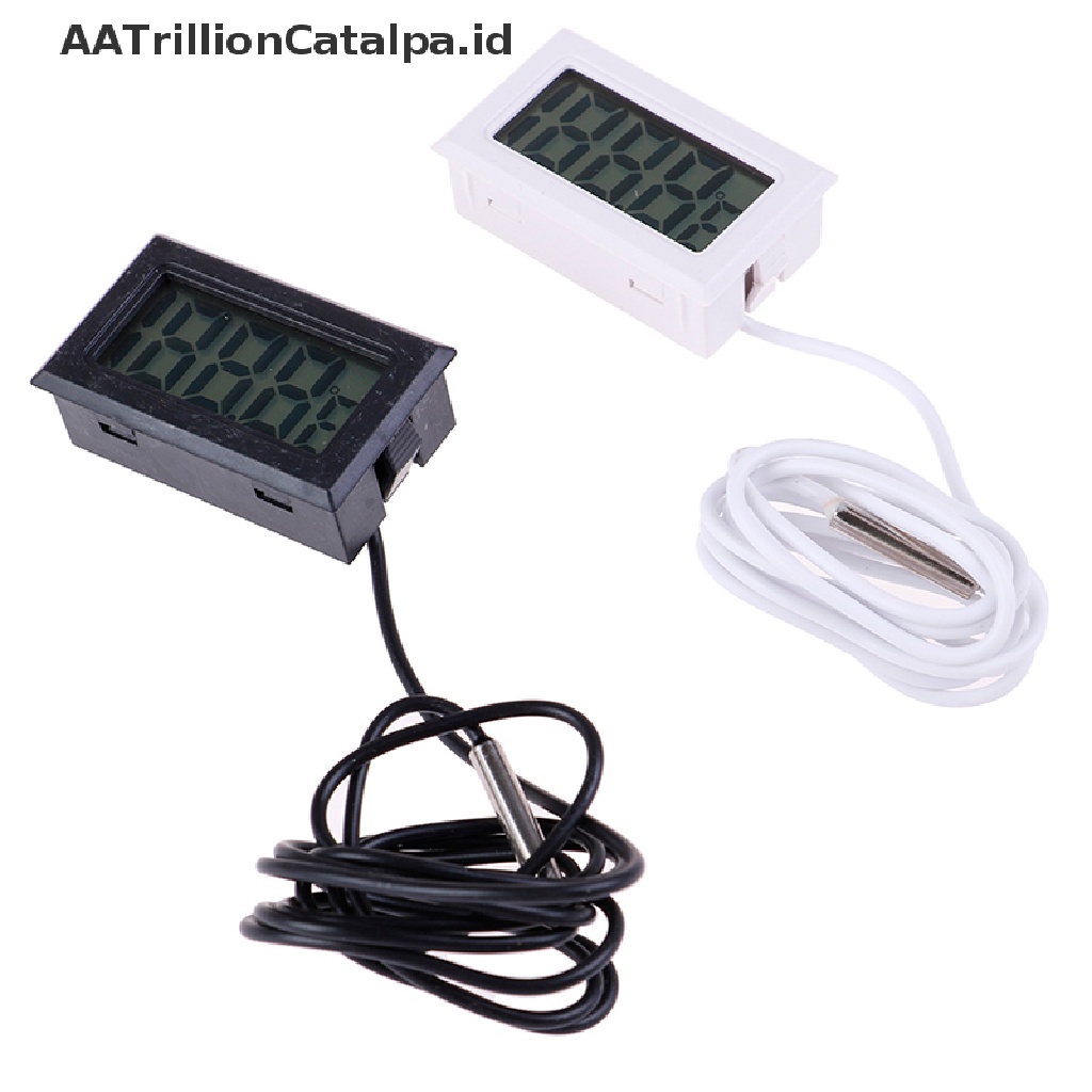 1pc Termometer Digital Dengan Sensor Suhu Dan Layar LCD