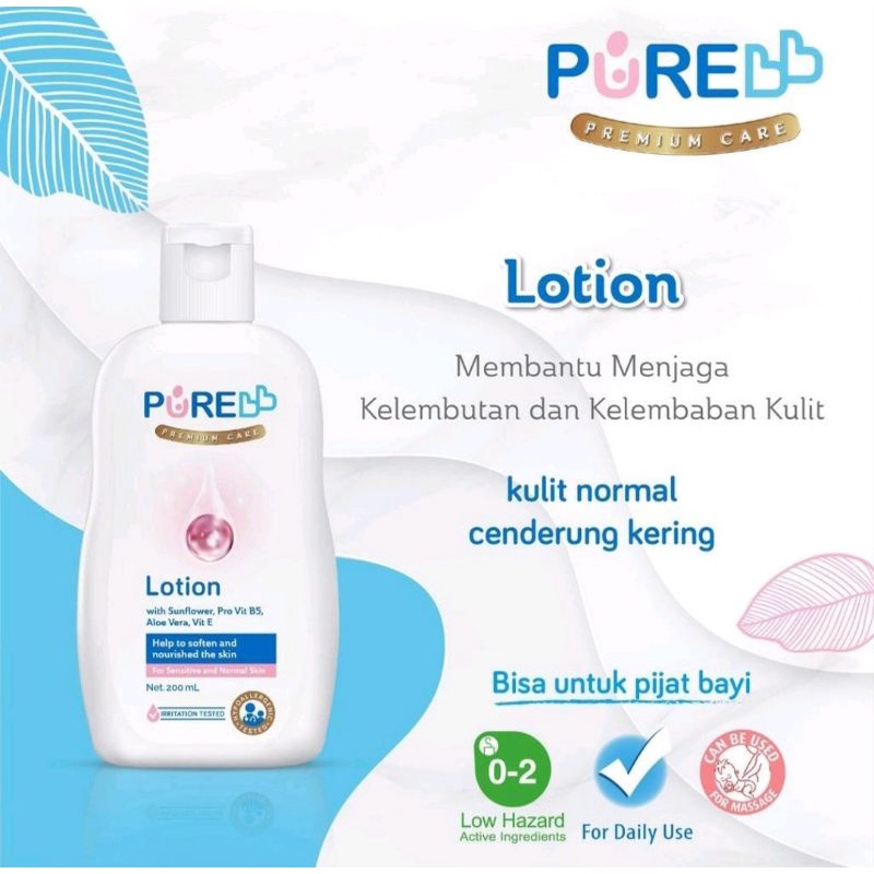 Purebb Lotion 80 ml/lotion bayi 80ml