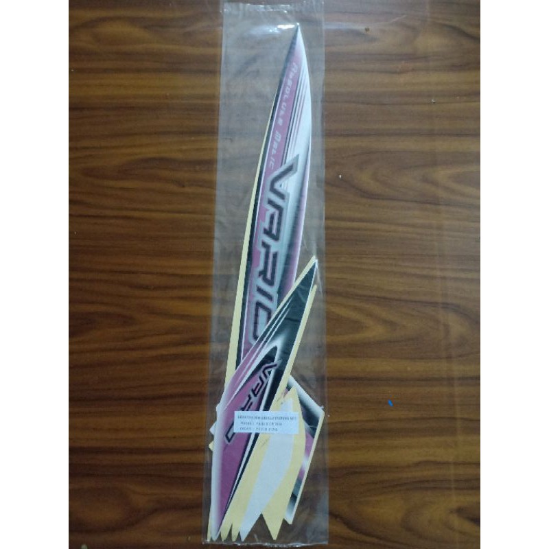 striping sticker Honda Vario cw 110 carbu 2007 2008 putih pink