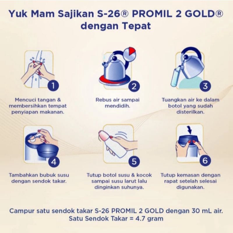 Susu Formula Bayi Promil Gold 2 6-12 Bulan 900 g 900gr