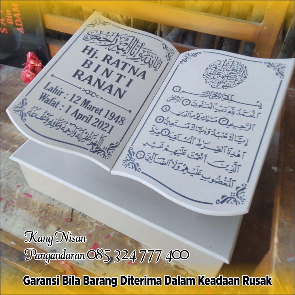 BATU NISAN + DUDUKAN FULL GRANIT