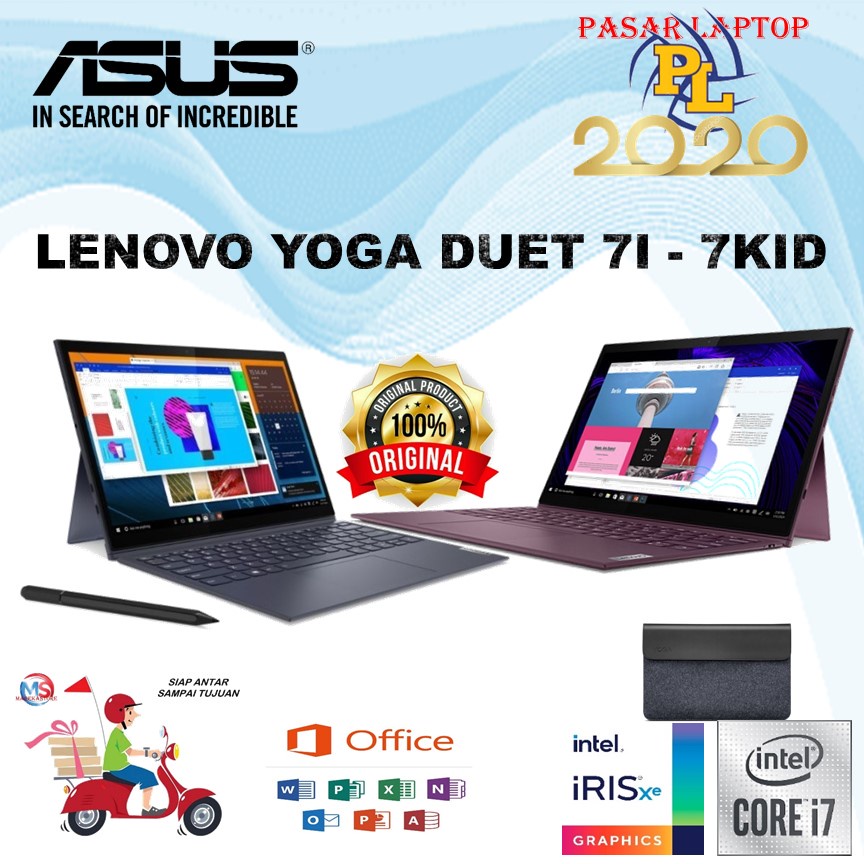 LENOVO YOGA DUET 7I 13 2IN1 TOUCH I7 1165G7 16GB 1TBSSD W10+OHS 13.0WQ