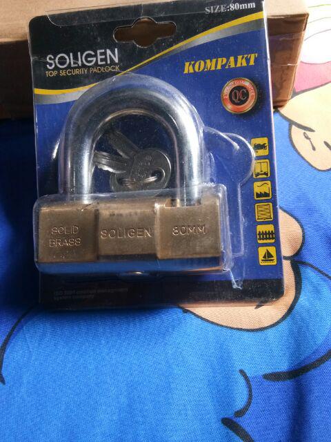 Gembok V Soligen 80 Mm (gembok Soligen 80 Mm / Gembok Bulat Soligen 80 Mm)