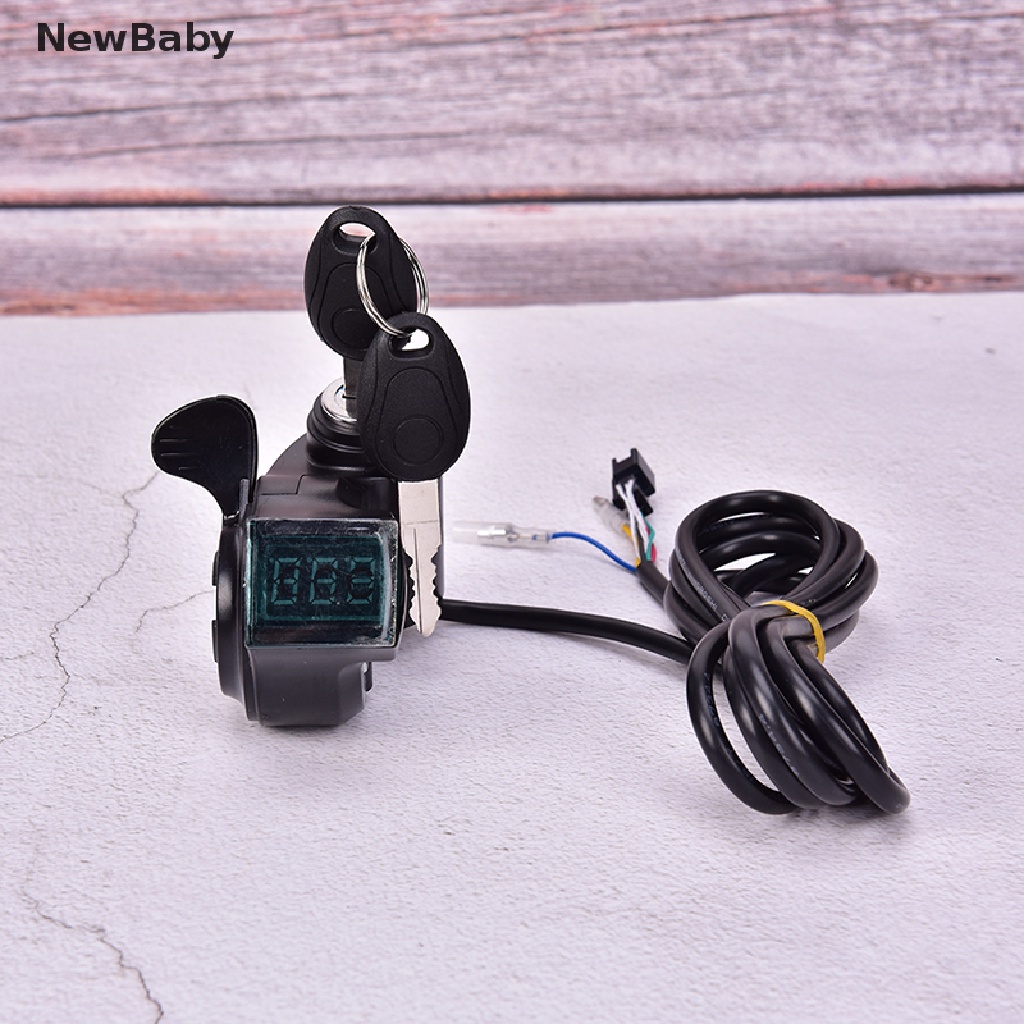 NewBaby Bikes Finger Thumb Throttle With Power Switch LCD Display Switch Handlebar Grips ID