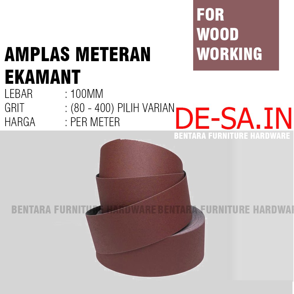 Amplas Kayu Ekamant Meteran - Grit 80 150 180 240 320 400