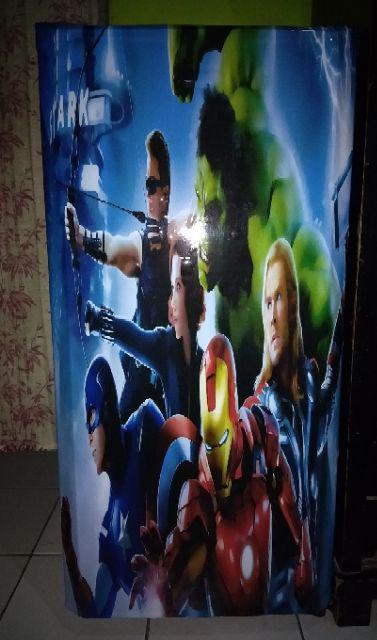 Stiker Kulkas 1 Pintu Motif Avengers