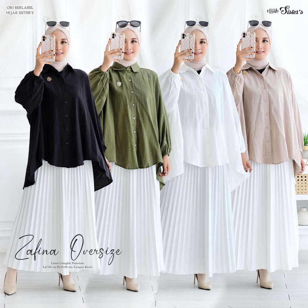 ZAFINA OVERSIZE TOP BLOUSE ORIGINAL HIJAB SISTERS