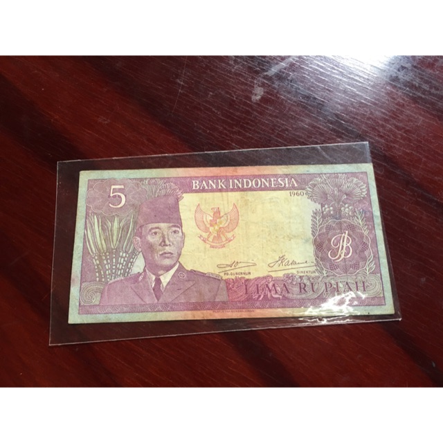 Uang Kuno Soekarno 5 Rupiah 1960