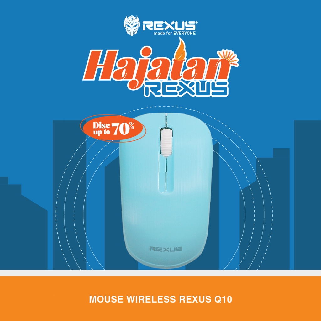 Rexus Q10 Mouse Wireless Office Silent Click