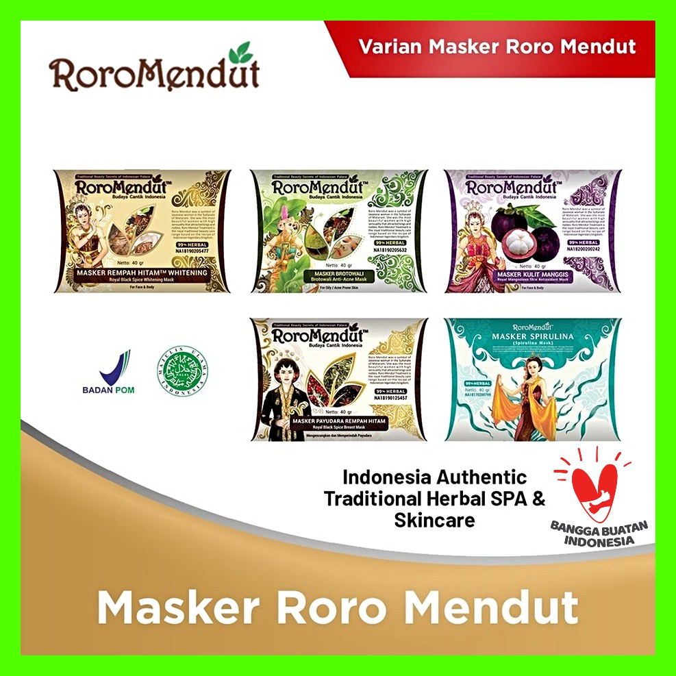 Masker Roro Mendut All Variant 20gr/40gr