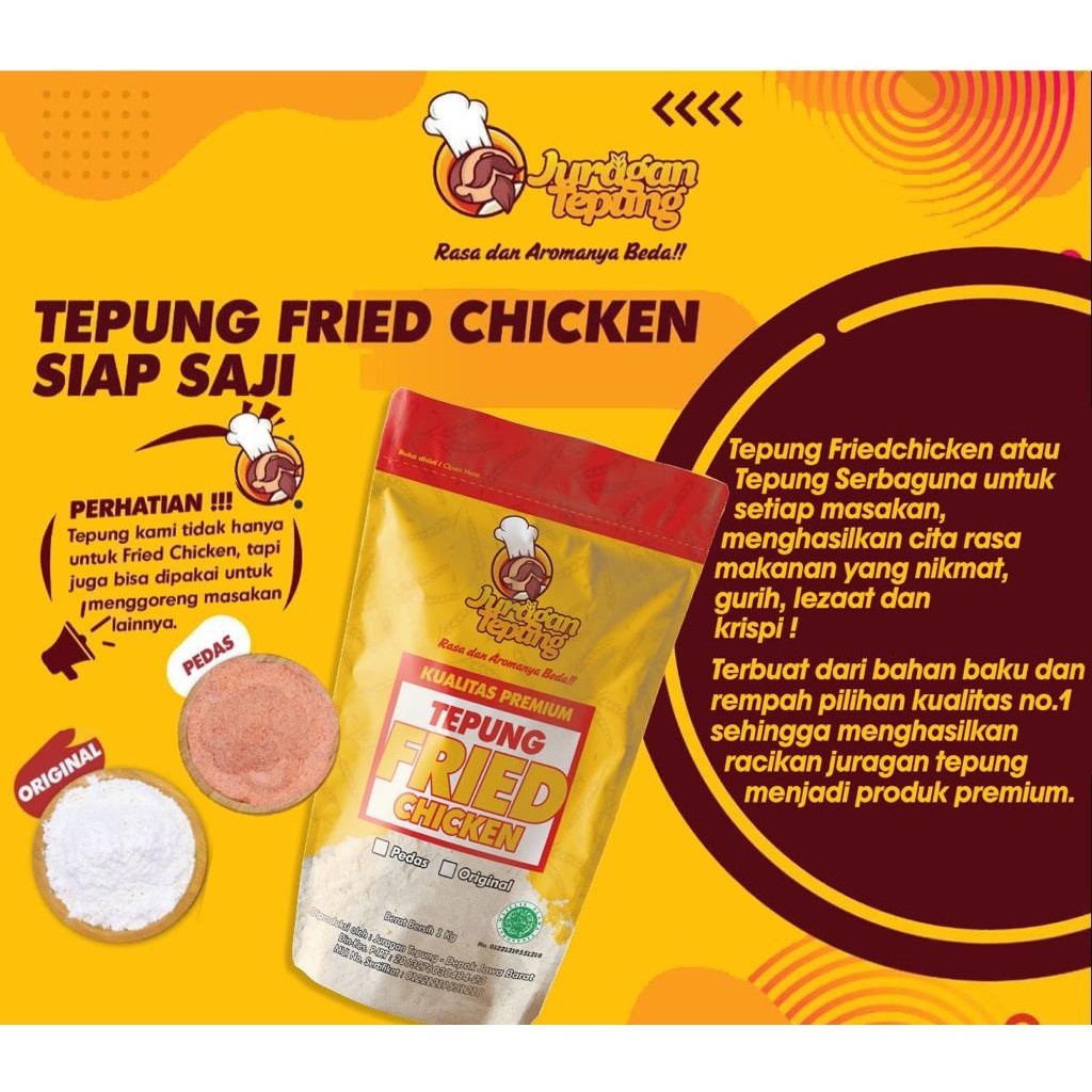 

TEPUNG FRIED CHICKEN ORIGINAL KEMASAN PREMIUM