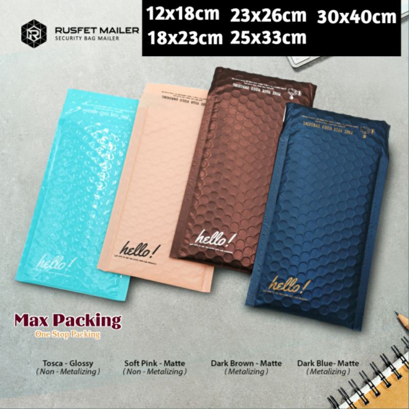 

Amplop Bubble / Bubble Mailer Rusfet / Security Bag