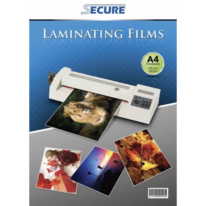 

Secure Laminating Films A4 isi 100 pcs / Plastik Laminating Secure A4