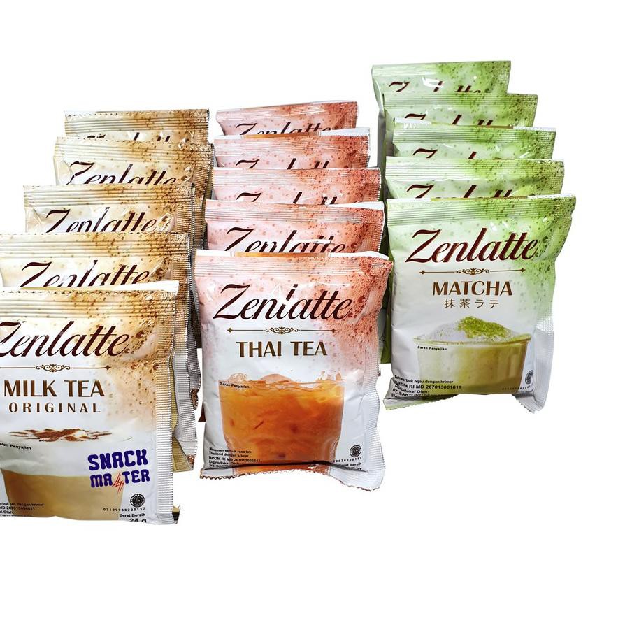 

BANYAK PEMINAT^^ Zenlatte Mathca, Thai Tea, Milk Tea Original, Earl Grey - Netto 10 pcs x 20 gr [75]