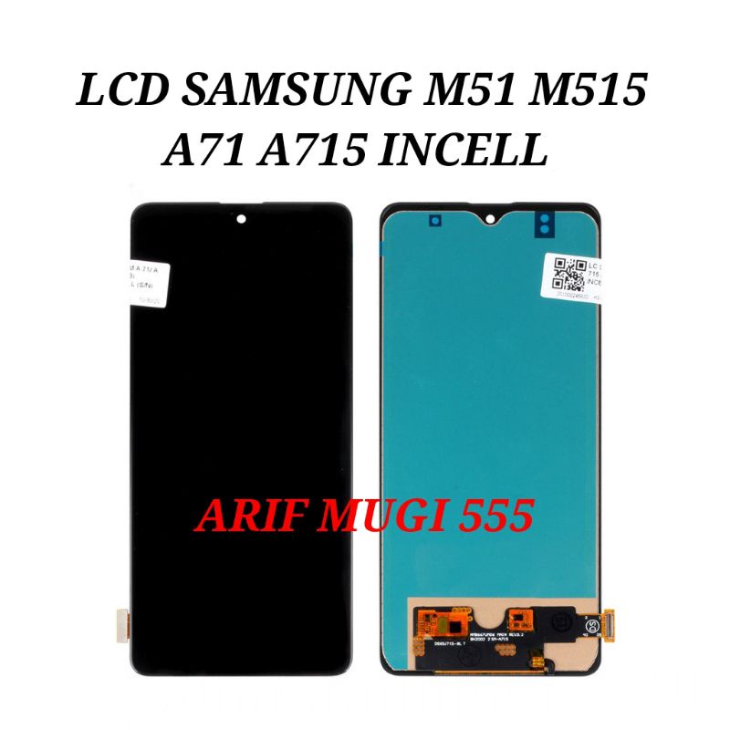 LCD TOUCHSCREEN SAMSUNG GALAXY M51 M515/LCD SAMSUNG A71 A715 OLED2 ORIGINAL