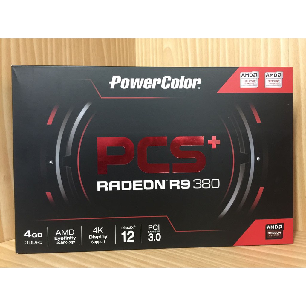 VGA PowerColor Radeon PCS+ R9 380 4GB GDDR5 256BIT PCIE 3.0 ORIGINAL RESMI